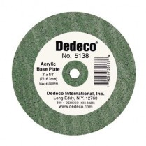 169-5138 Dedeco Acrylic Baseplate Wheel 3" X 3/8"