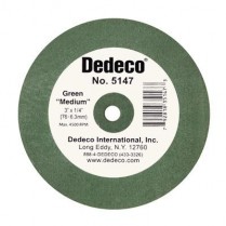 169-5147 Dedeco Green Medium 3" X 1/4" Lathe Wheel