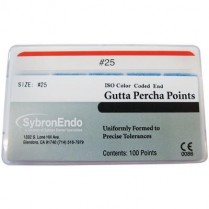 321-12650 Sybron Endo Gutta Percha Points #25 Std (100)