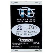 321-8226803 Sybron Twisted Files.25 Tip.Assorted Large 23mm Length (3)
