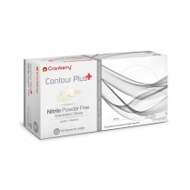 407-CR3225 Cranberry Contour Plus P.F. Nitrile Exam Glove X-Small (100)