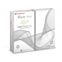 407-CR3427 Cranberry Curve Fitted Soft Nitrile Gloves #7.5 (50/Pr)