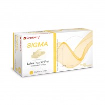 407-CR5818 Cranberry Sigma Pf Latex Gloves Large (100)