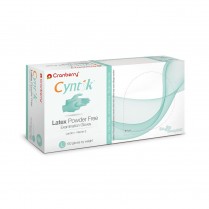 407-CR7838 Cranberry Cyntek Latex Pf Gloves Large (100)