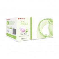 407-S3070P Cranberry S3 C2 Procedural Facemask Pink w/Cucumber L2 (50)