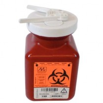 600-158 Sharps-Tainer Red 0.7Qt w/Needle Capper #158