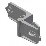0182.00020ZC Heavy Hasp, (1-3/4" Thick Doors)-Zinc