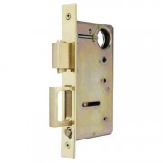 Pocket Door Lock and Pull with Variable Backset