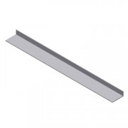 25.442AA Alum. Soffit Straight, 1"x2-1/2"x1/8"x16' Lng.