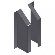 296-3X2 #4 Track Hood End Caps-Hgs