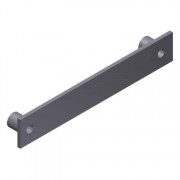 44T-B Flat Track w. Wall Spacers @ 16" O.C.-Black