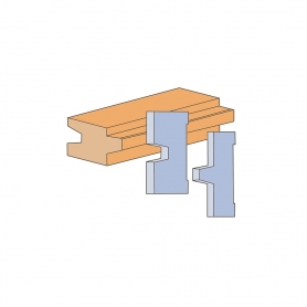 K-4562K TONGUE AND GROOVE MOULDING CUTTER SET