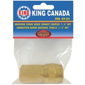 KM-201 1/4" NPT UNIVERSAL FEMALE QUICK CONNECT COUPLER