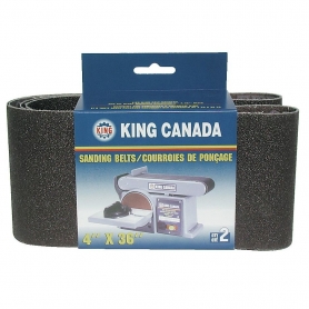 SB-436-K-100 Ensemble courroies de ponçage  pour le bois 4" x 36" - 100 grains 2 mcx.