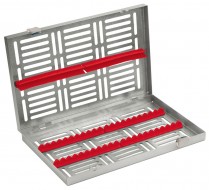 101-27701R 20 Piece Locking Instrument Cassette Tray Red