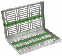 101-27701V 20 Piece Locking Instrument Cassette Tray Green