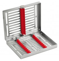 101-27711R 10 Piece Locking Instrument Cassette Tray Red