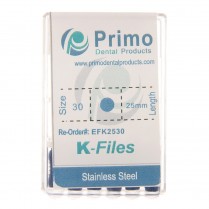 101-EFK254580 Primo K-File 25mm Asst 45/80 (6)