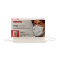 140-GCFCXSF Crosstex Ultra Sensitive Earloop Mask No Fog White L3 (40)