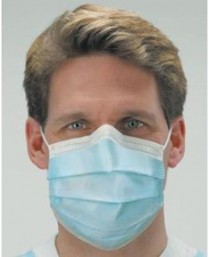 140-GCICXB Crosstex Isofluid Earloop Mask No Fog Blue L1 (40)