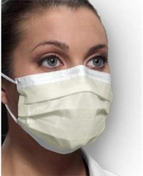 140-GCPBL Crosstex Procedural Earloop Mask Blue L2 (50)