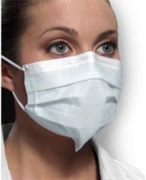 140-GCPBLSF Crosstex Procedural SecureFit Earloop Mask Blue L2 (50)