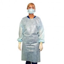 140-NP4WH Crosstex Plastic Bib Knee White