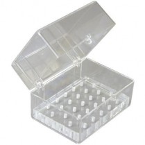 160-1516AFG Clear Plexiglass Bur Block 27 Hole FG