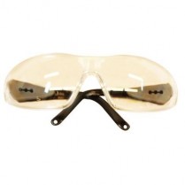 160-3553 Glasses Contour Wrap Eyewear Black/Clear Lens