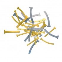 210-BTBS/N Pulpdent T-Bands Brass Straight/Narrow (100)