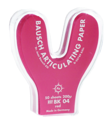 211-BK04 Bausch Articulating Paper Horseshoe Red (50)