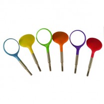 220-50Z372NEON Crystal Mirror HD Plastic Head CS #5 Neon Assorted (12)