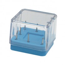 220-50Z400J Zirc Magnetic Bur Block 8 Hole Teal