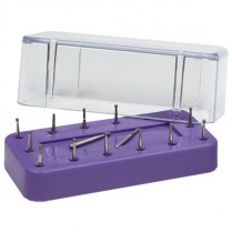 220-50Z403L Zirc Magnetic Bur Block 14 Hole Lilac***Discontinued****