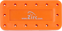220-50Z403Q Zirc Magnetic Bur Block 14 Hole Neon Orange