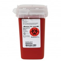 336-8900SA Sharps Phlebotomy Container Red 1qt