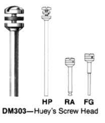 360-DM303FG Miltex Mandrel FG Hueys Screw Head #303 (12)