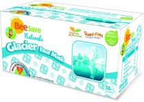 407-BE2420 BeeSure Naturals Earloop Mask Glacier Blue L2 (50)