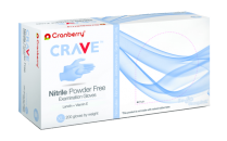 407-CR3558 Cranberry Crave PF Nitrile Exam Gloves Large (200)