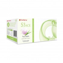407-S3080P Cranberry S3 Ace Procedural Facemask Pink L2 (50)