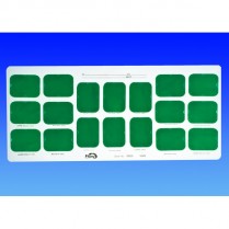 426-23228 Flow Plastic Film Mount 18 Window 12H-6V (100)