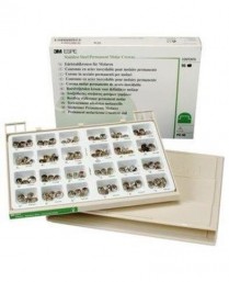 433-PO96 3M Stainless Steel Crown Permanent Molar Kit (96)