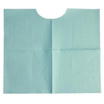 451-917443 Contour Neck Poly Towels 3 Ply Blue