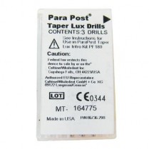 670-P825 Parapost Taper Lux Drills (.050"/1.25mm) Red/Black(3)