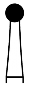 670-R200008 Alpen Carbide Bur RA #8 (10)