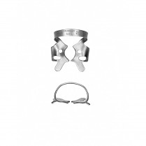 950-RDCM201 Clamp,Rubber Dam #201 Satin Steel