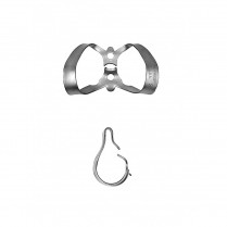 950-RDCM9 Clamp,Rubber Dam #9 Satin Steel