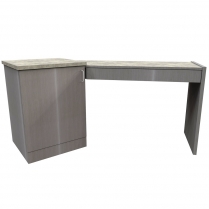angled dispensing table, optical furniture, dispensing table, optical dispensing station