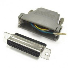 CON-JK832 Adapter - DB25 Female / RJ12 6conductor