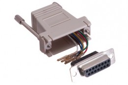 CON-JK838 Adapter - DB15 Female / RJ12 6conductor